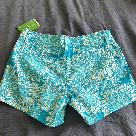 NWT Lilly Pulitzer Callahan shirt Ariel blue lion in the sun - Picture 4 of 4